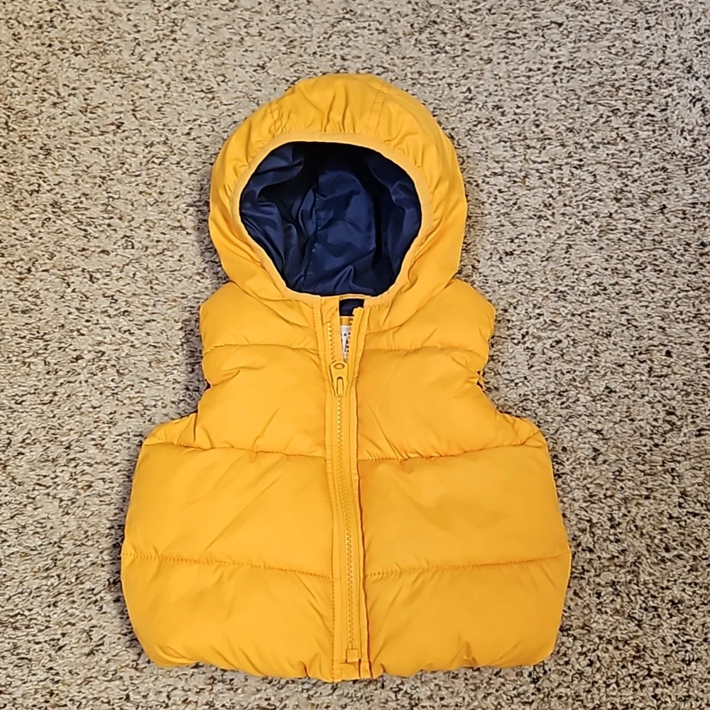 BABY GAP Yellow Puffer Vest Coat Jacket